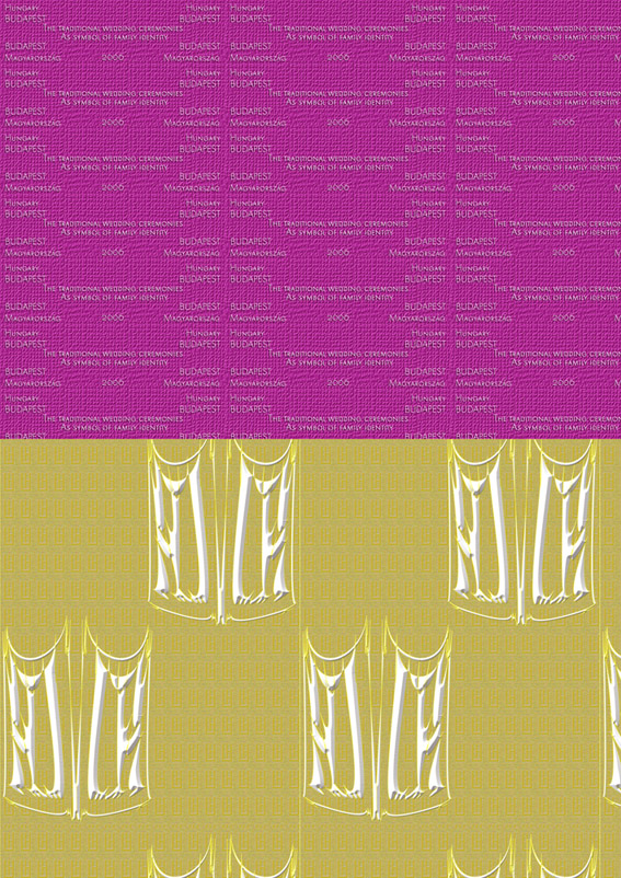 Henry Landers Fotografie Serie Titel X Capitals - Muster für Rollbild-Serien